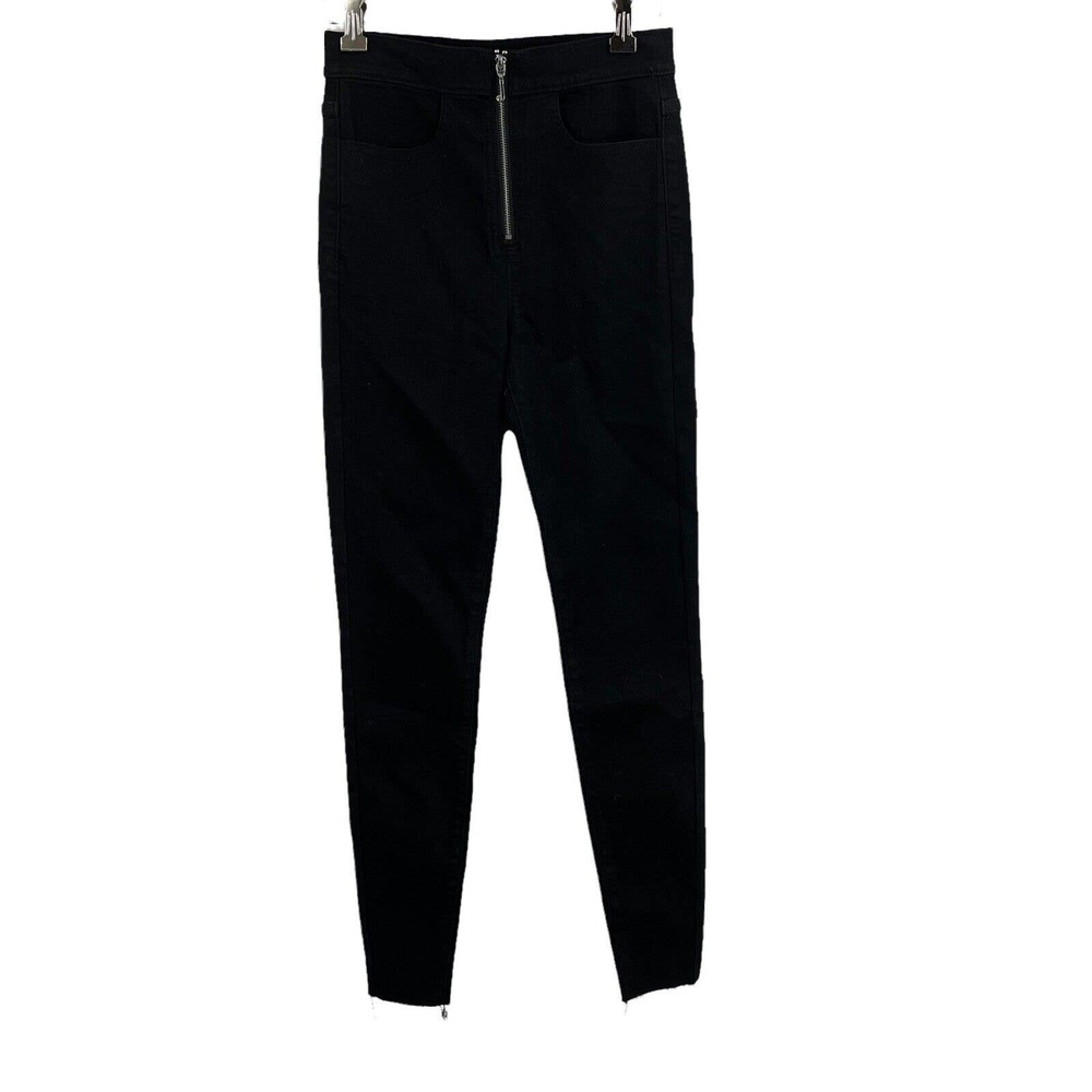 Juicy Couture Black Skinny Jean Zip Front Size 26